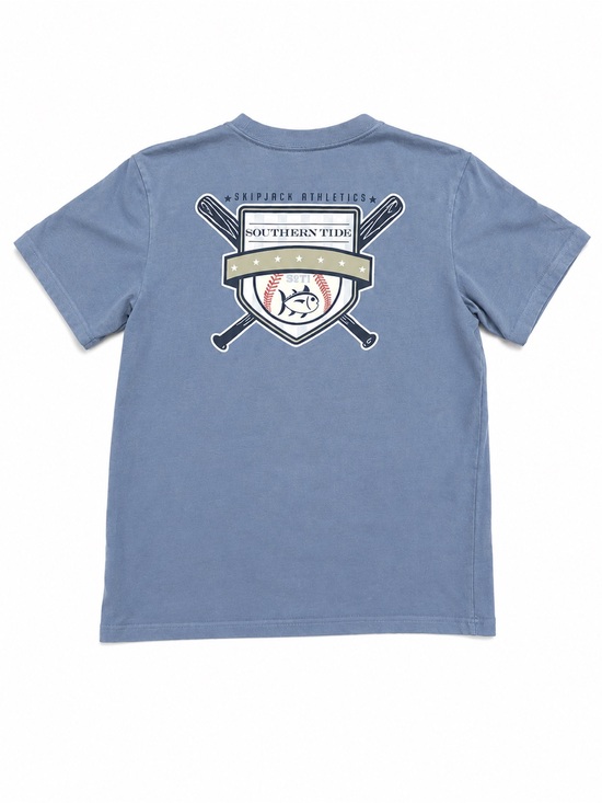 Southern Tide Other - Southern Tide Boys' Dusty Blue Baseball Graphic Tee